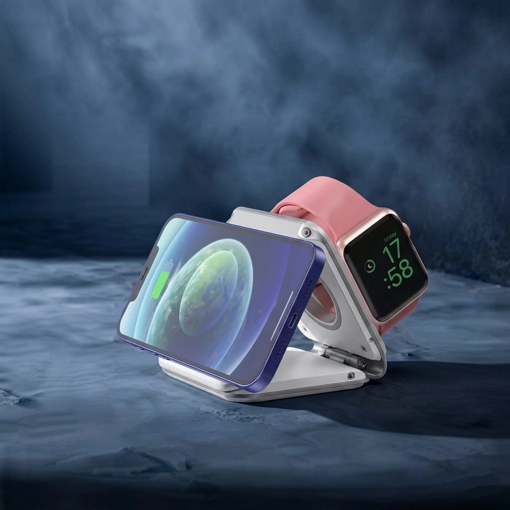 NeoPower™ Ampère - Stazione di ricarica magnetica e wireless 3 in 1