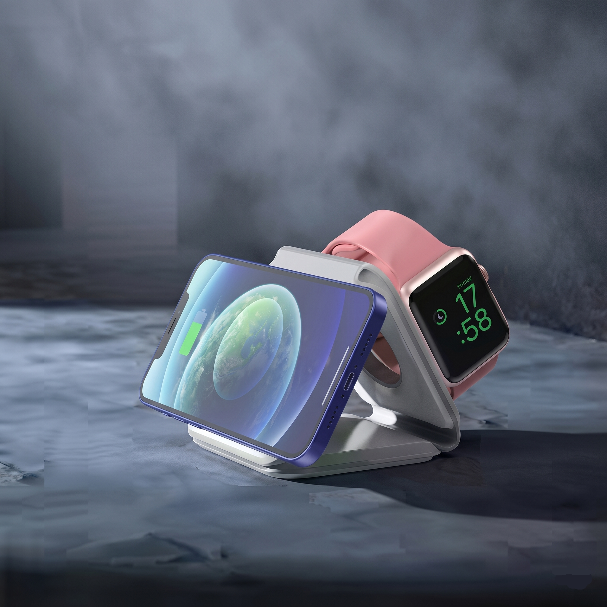 NeoPower™ Ampère - Stazione di ricarica magnetica e wireless 3 in 1