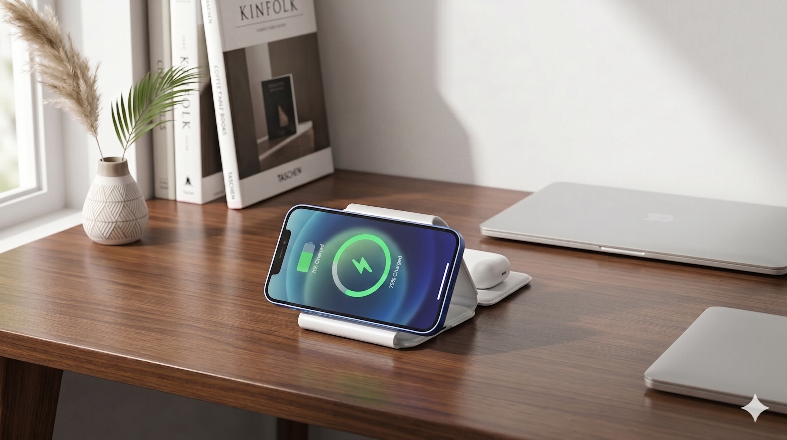 NeoPower™ Ampère - Stazione di ricarica magnetica e wireless 3 in 1