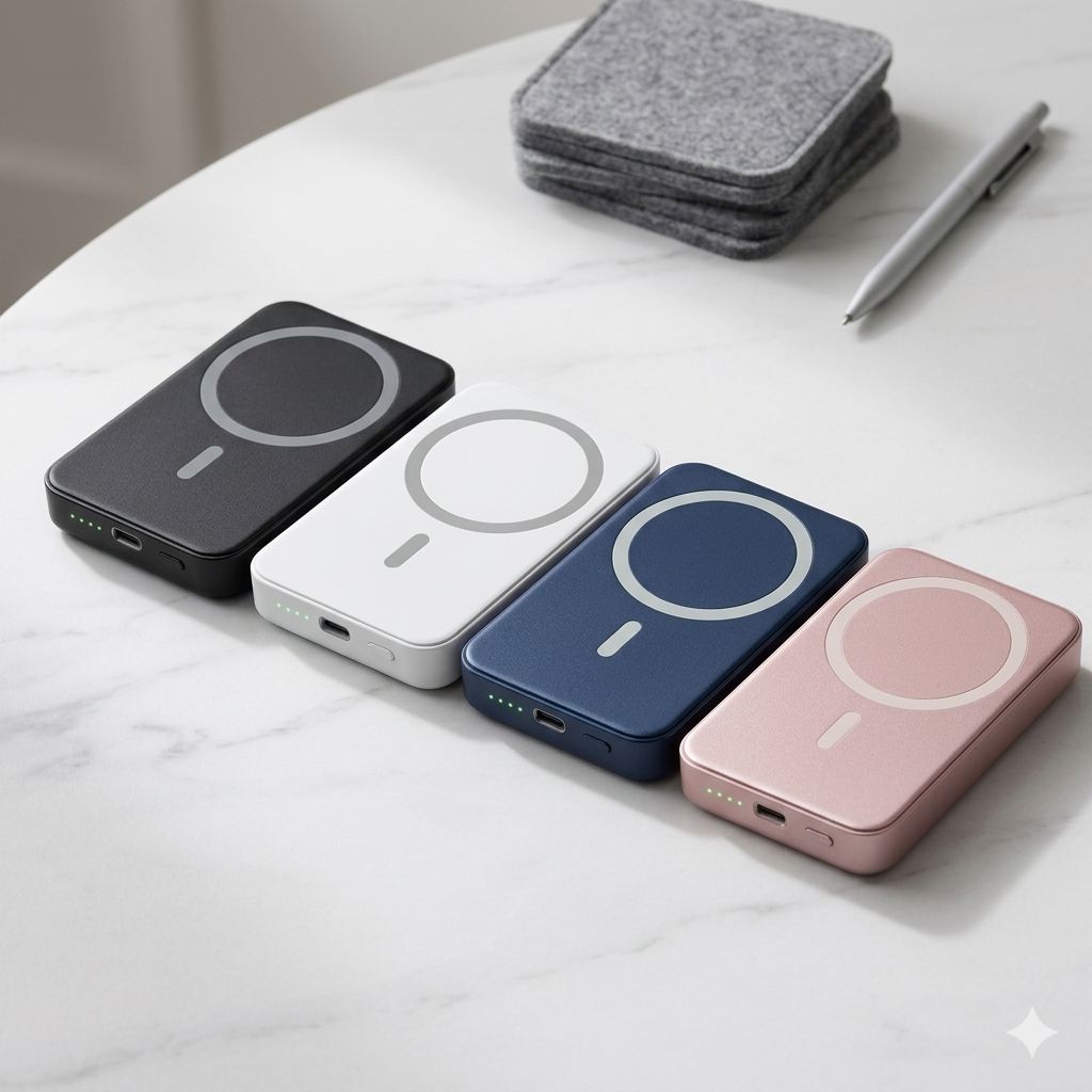 NeoPower™ Edison - Powerbank 50k mAh magnetico sottile rapido