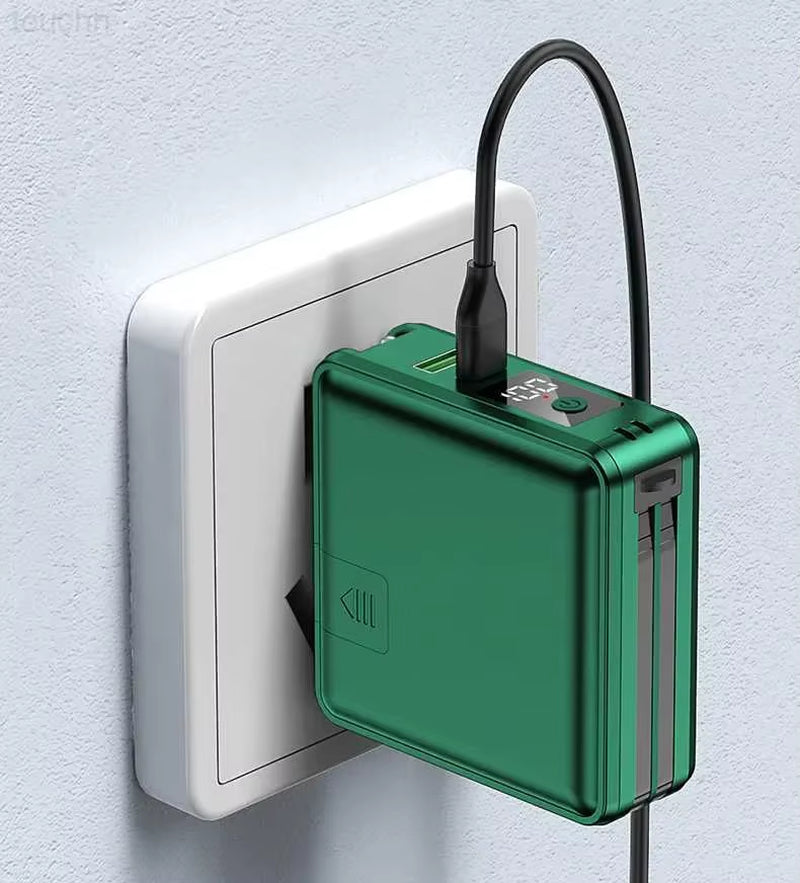Trending Products Newest Arrivals Portable Wall Chargers Power Bank 4 in 1 Travel Super Charger Adapter Plug 15000Mah Powerbank
