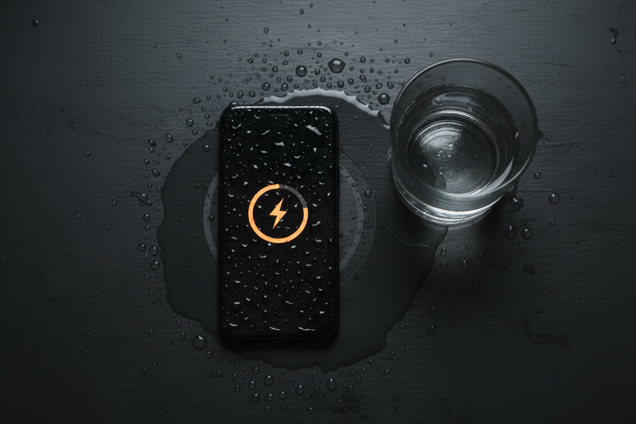 Wet Phone Wireless Charging